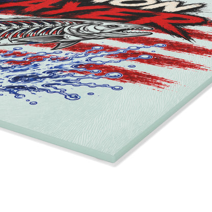 American Bones Glass Cutting Board
