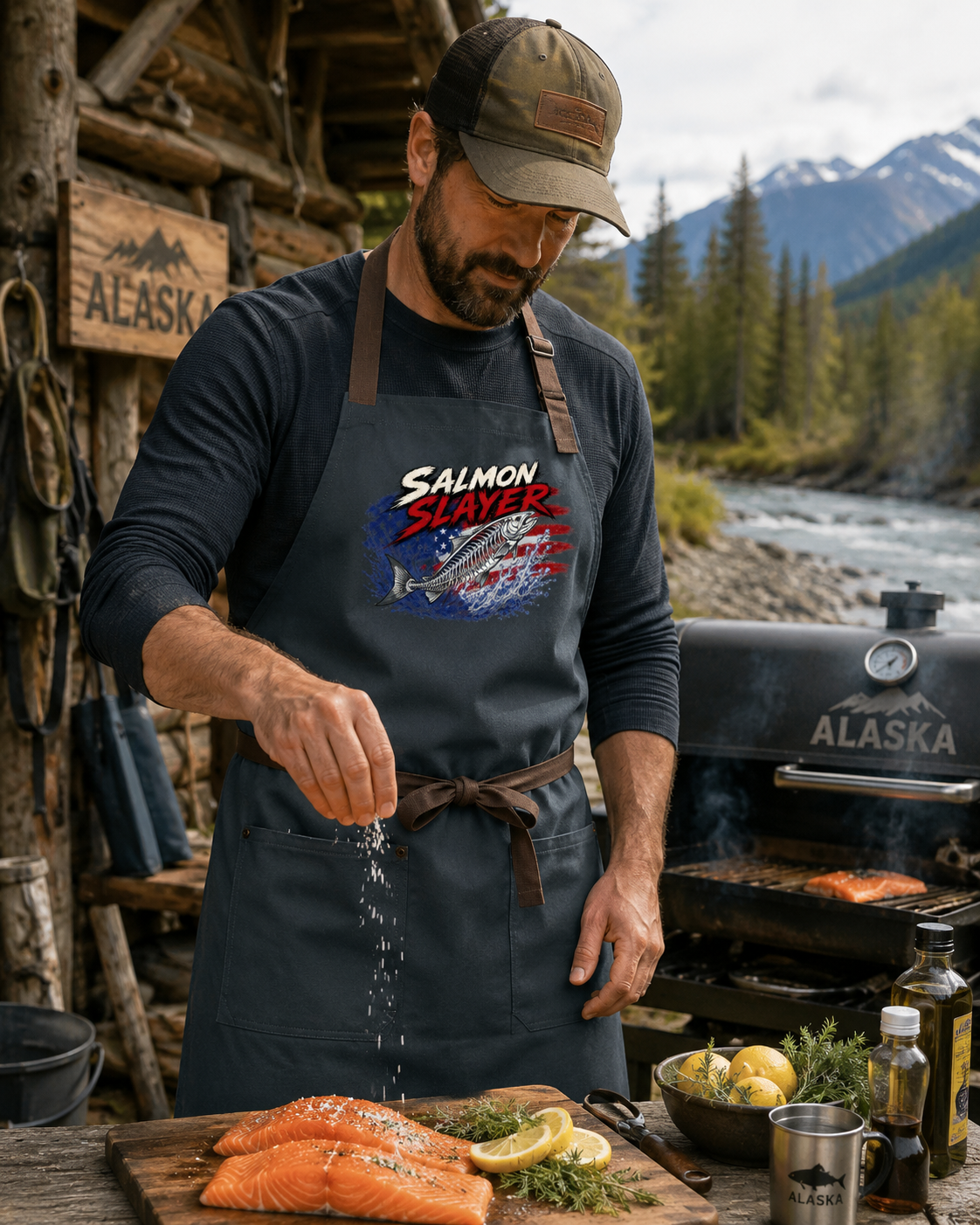 American Bones Salmon Slayer Bag Port Authority ® Signature Workwear Apron