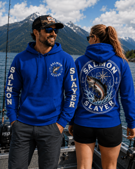 Salmon Slayer Legends Gildan G185 Adult Heavy Blend 8 oz., 50/50 Hoodie
