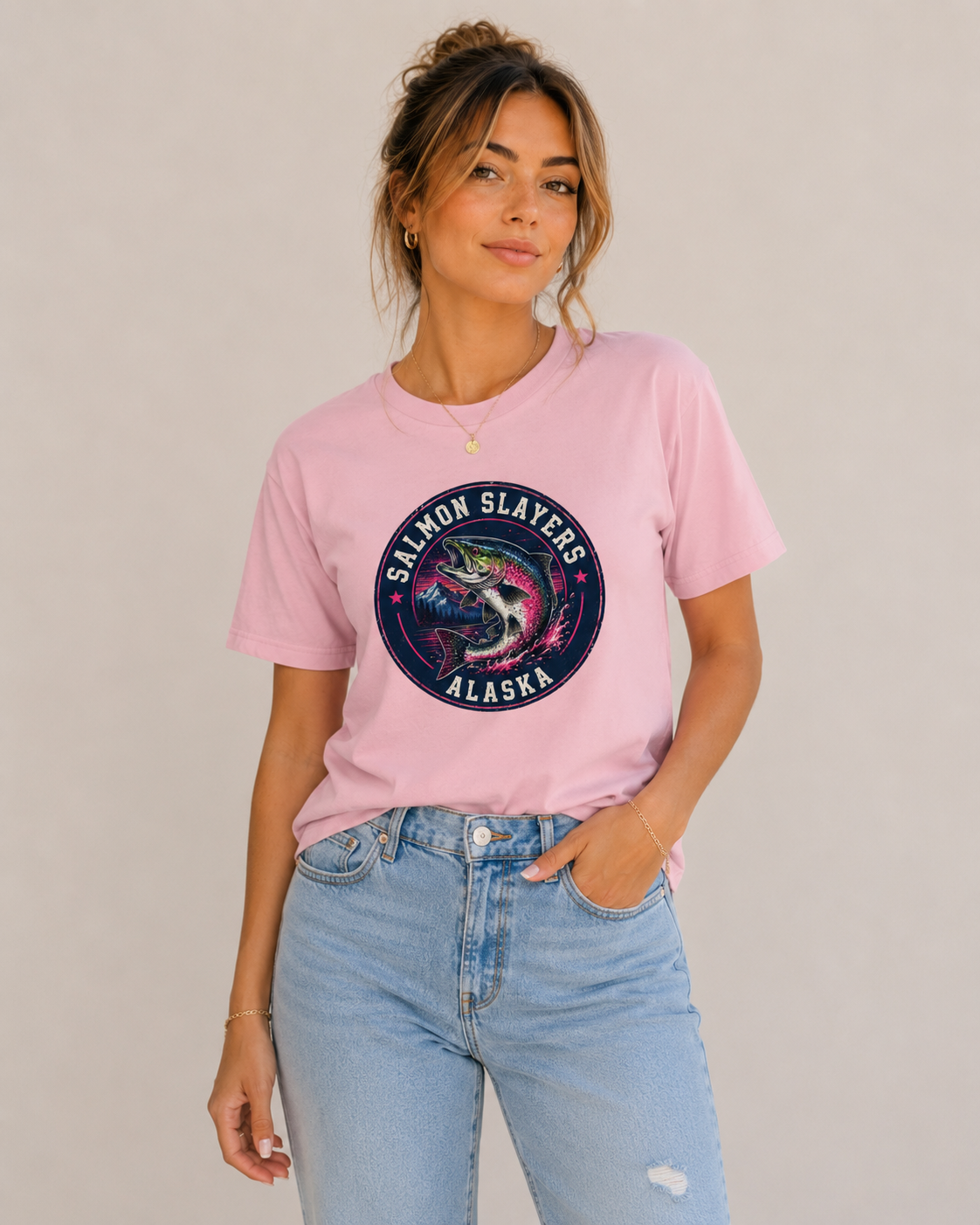 Salmon Slayer - Women's Relaxed T-Shirt