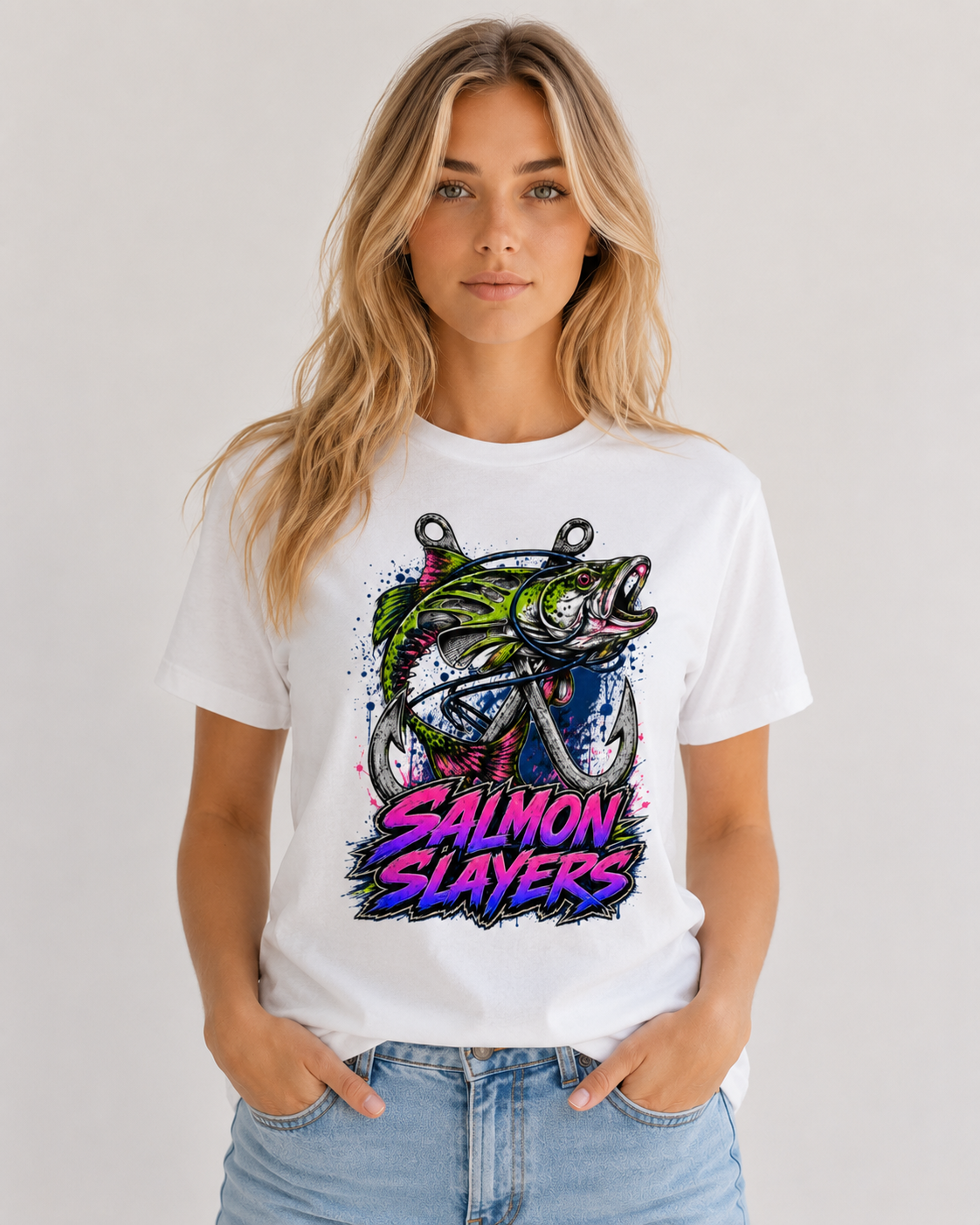 Salmon Slayer - Women's Relaxed T-Shirt