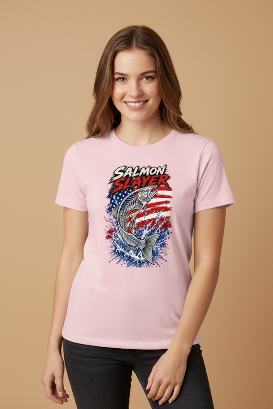 American Bones Salmon Slayer Relaxed T-Shirt